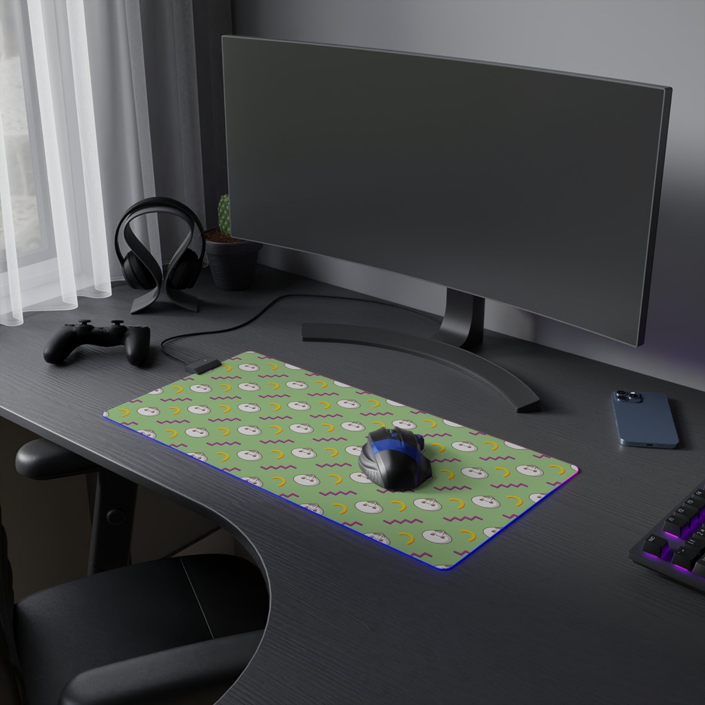 Kawaii Bao LED Gaming Mouse Pad